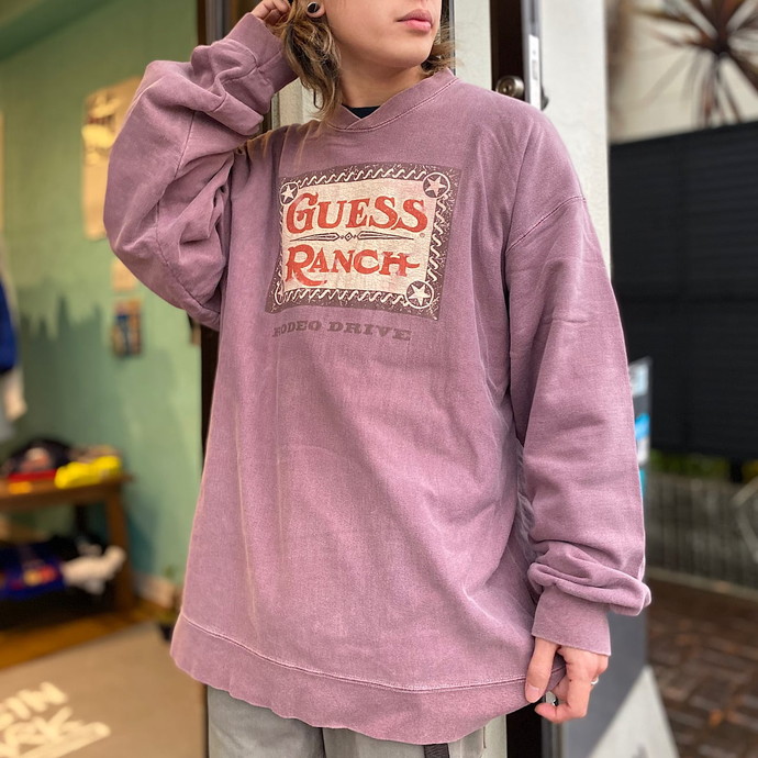 90s USA製 GUESS RANCH ゲス スウェットシャツ メンズXL相当 | Vintage