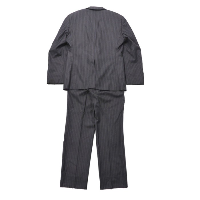 MENS CLUB HASHIMOTO × Loro Piana スーツ セットアップ 50 グレー ストライプ ウール 日本製 | Vintage.City 빈티지숍, 빈티지 코디 정보