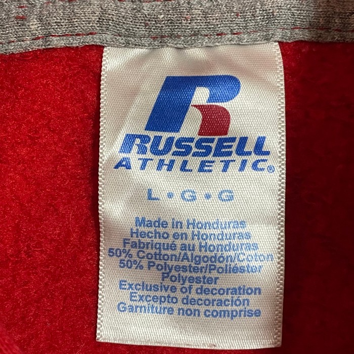 ラッセル　russell  XL パーカー　フーディー　カレッジロゴ　刺繍　肉厚