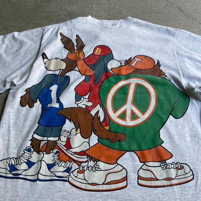 90s USA製 Looney Tunes ルーニーテューンズ プリントTシャツ ...