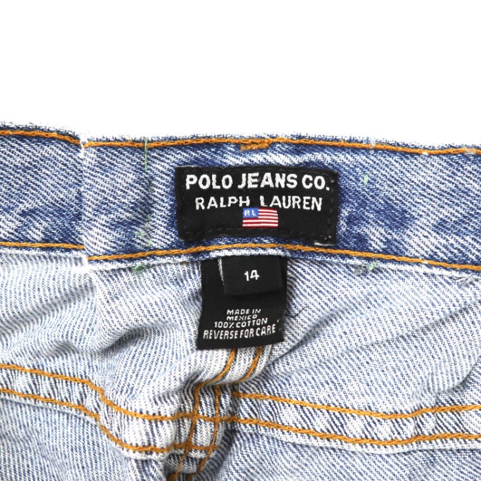 POLO JEANS CO. RALPH  LAUREN テーパードデニムパンツ 14 ブルー 90年代 メキシコ製 | Vintage.City 古着屋、古着コーデ情報を発信