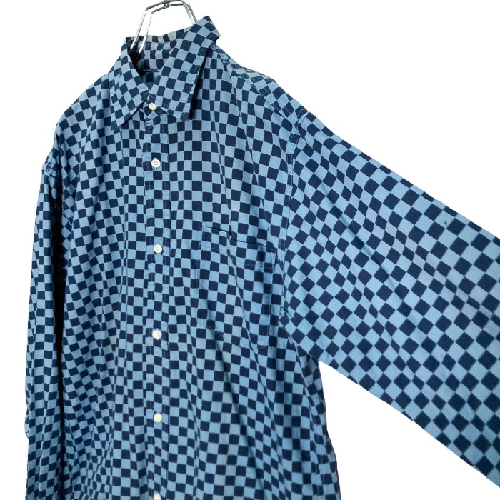 Woolrich 90s L/S checkered flag shirt | Vintage.City 古着屋、古着コーデ情報を発信