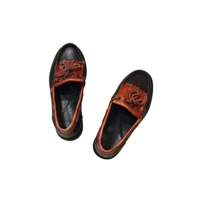 Switching Design Tassel Ｍoccasin Shoes | Vintage.City 古着屋、古着コーデ情報を発信
