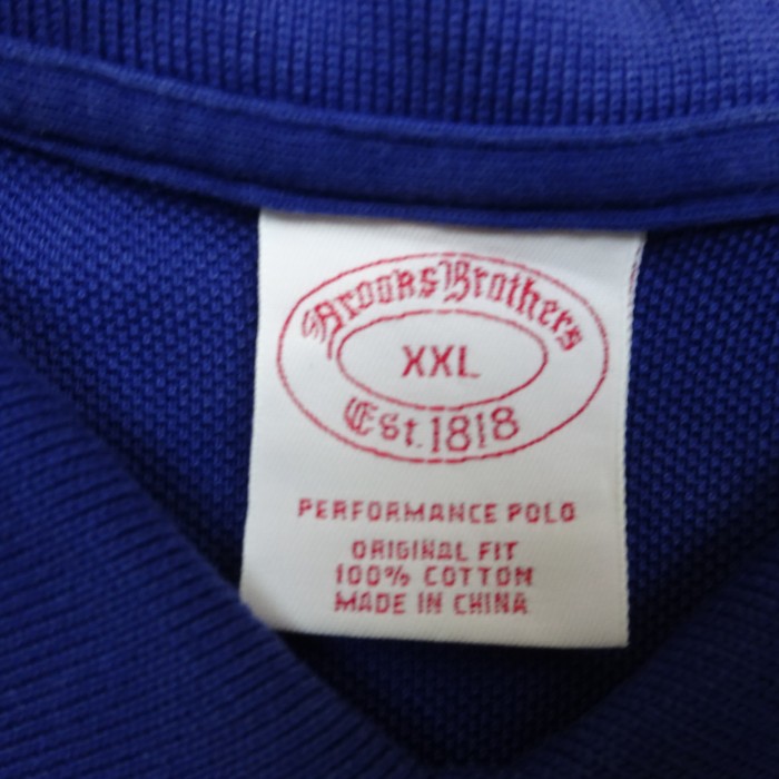 ブルックスブラザーズ ポロシャツ XXL ブルー 半袖 刺繍ロゴ ブタ アニマル 7788 | Vintage.City 古着屋、古着コーデ情報を発信