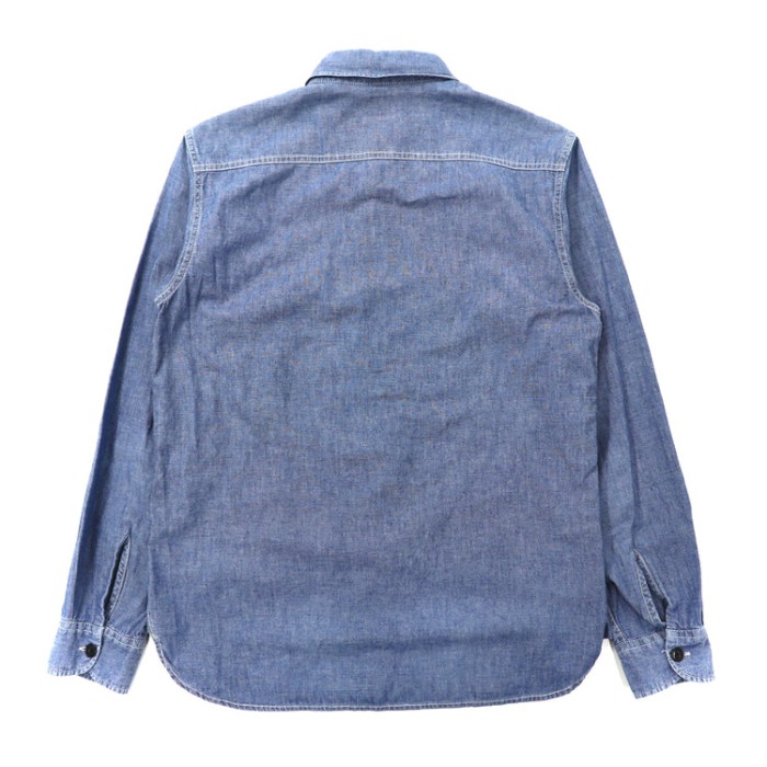 Lee 刺繍ワークシャツ S ブルー コットン | Vintage.City 古着屋、古着コーデ情報を発信