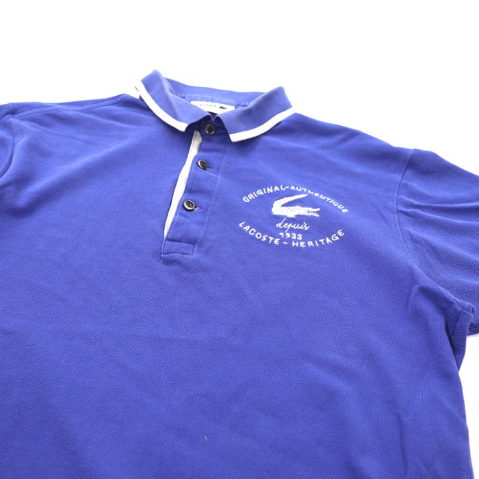 LACOSTE ポロシャツ 3 ブルー コットン ロゴ刺繍 日本製 | Vintage.City 빈티지숍, 빈티지 코디 정보
