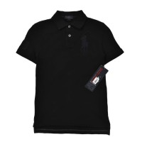 Polo by Ralph Lauren ポロシャツ 8 ブラック コットン ビッグポニー刺繍 US OPEN 未使用品 | Vintage.City 古着屋、古着コーデ情報を発信