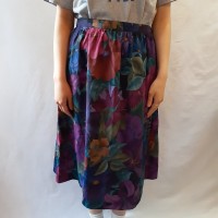 flower design skirt | Vintage.City 빈티지숍, 빈티지 코디 정보