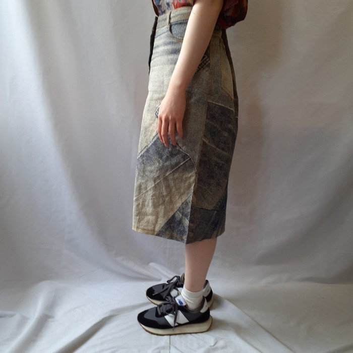 denim design skirt | Vintage.City 빈티지숍, 빈티지 코디 정보