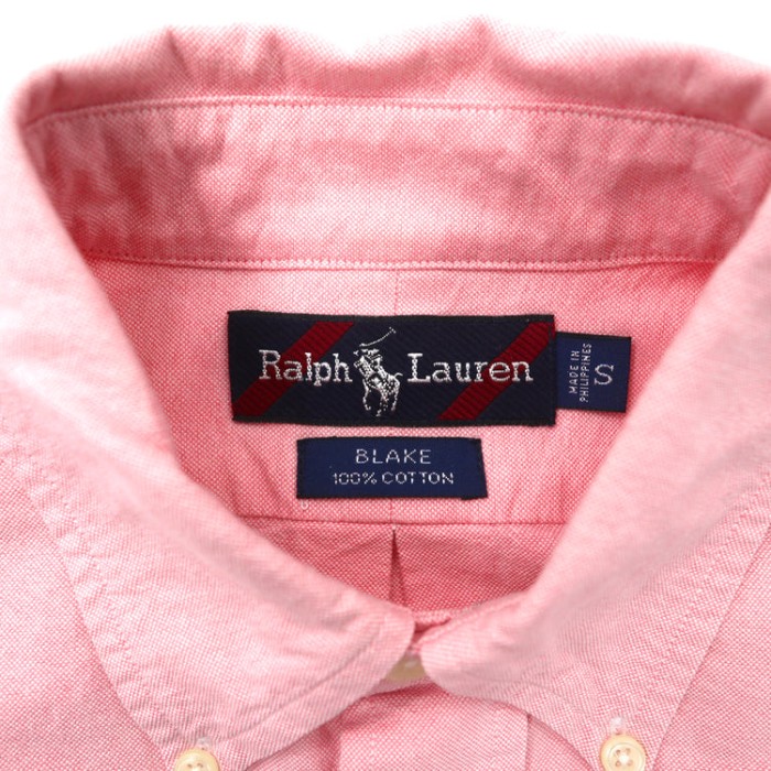Ralph Lauren 半袖ボタンダウンシャツ S ピンク コットン BLAKE スモールポニー刺繍 | Vintage.City 古着屋、古着コーデ情報を発信