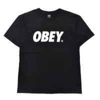 OBEY ロゴプリントTシャツ M ブラック コットン メキシコ製 | Vintage.City 빈티지숍, 빈티지 코디 정보
