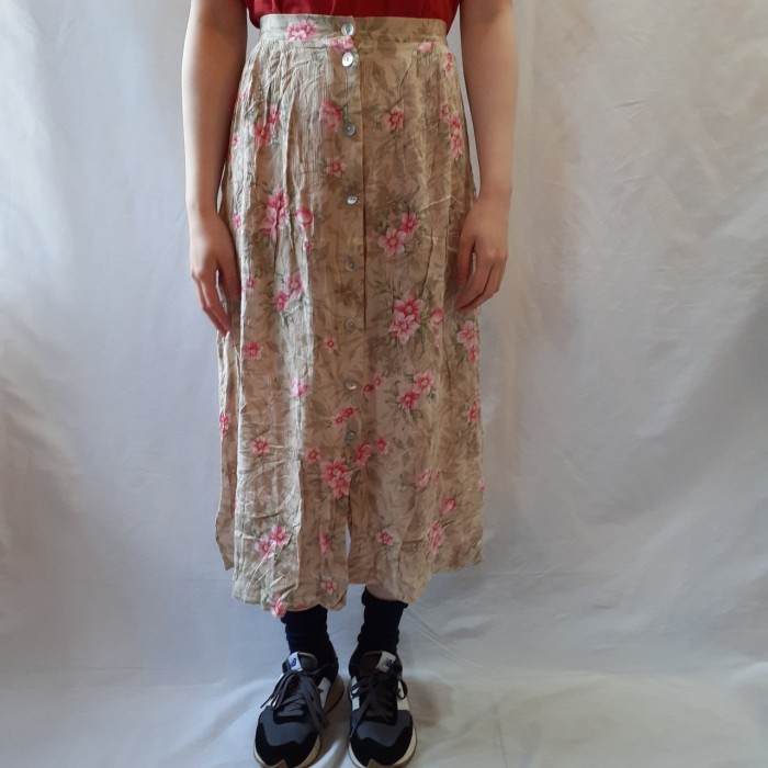 vintage flower design skirt | Vintage.City 古着屋、古着コーデ情報を発信