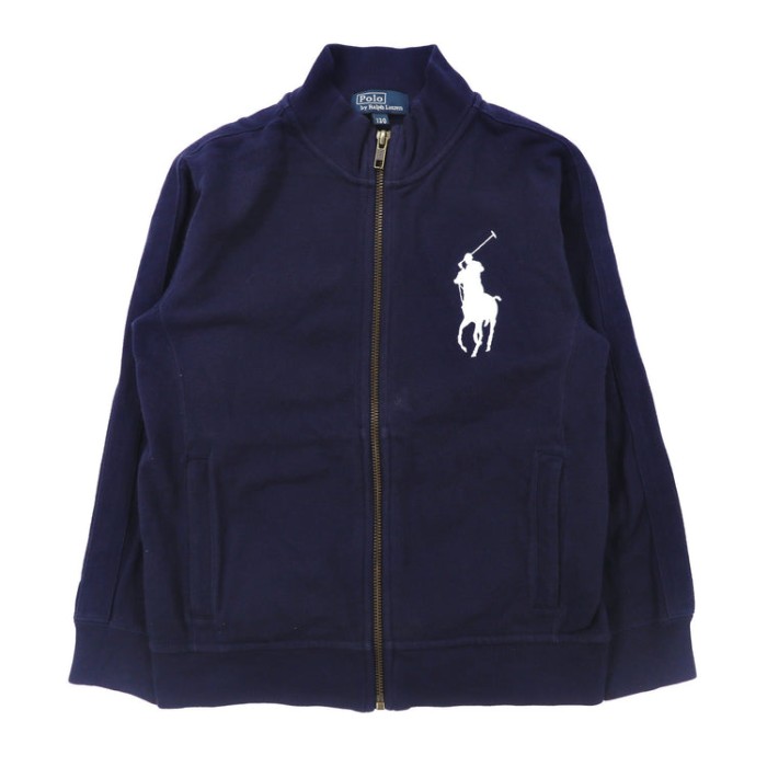 Polo by Ralph Lauren トラックジャケット 130 ネイビー コットン ビッグポニー刺繍 | Vintage.City 古着屋、古着コーデ情報を発信