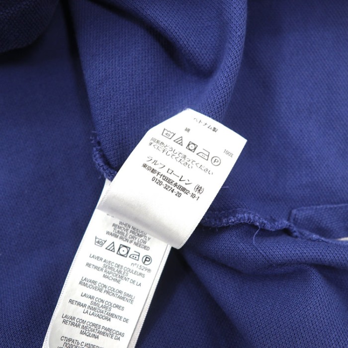 POLO RALPH  LAUREN ポロシャツ XS ネイビー コットン CUSTOM SLIM FIT スモールポニー刺繍 | Vintage.City 빈티지숍, 빈티지 코디 정보