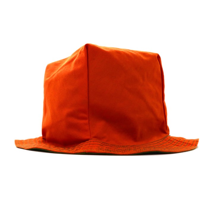 THE モンゴリアンチョップス バケットハット リバーシブル F オレンジ カーキ コットン PENTAGONAL HAT | Vintage.City 古着屋、古着コーデ情報を発信