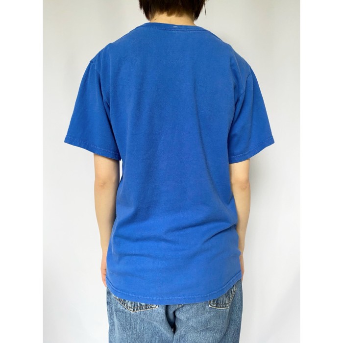print T-shirt (blue) | Vintage.City 古着屋、古着コーデ情報を発信