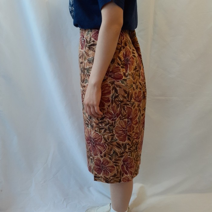 TALBOTS flower design skirt | Vintage.City 古着屋、古着コーデ情報を発信