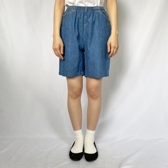 denim easy short pants | Vintage.City 빈티지숍, 빈티지 코디 정보
