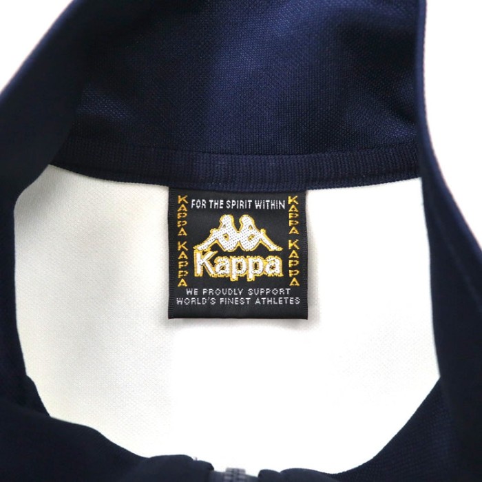 Kappa トラックジャケット S ホワイト ポリエステル テープロゴ 90年代 日本製 | Vintage.City 古着屋、古着コーデ情報を発信