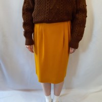 wool plan skirt(yellow) | Vintage.City 古着屋、古着コーデ情報を発信