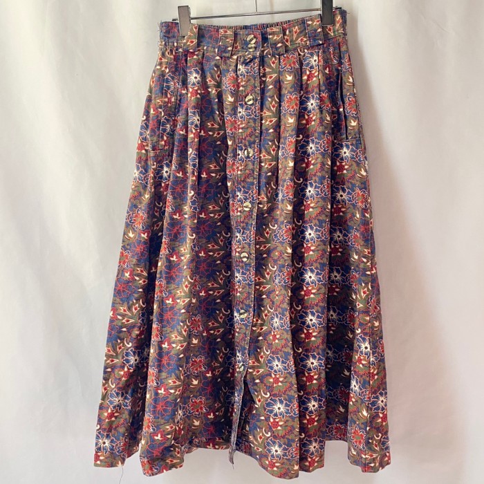 flower design skirt | Vintage.City 古着屋、古着コーデ情報を発信