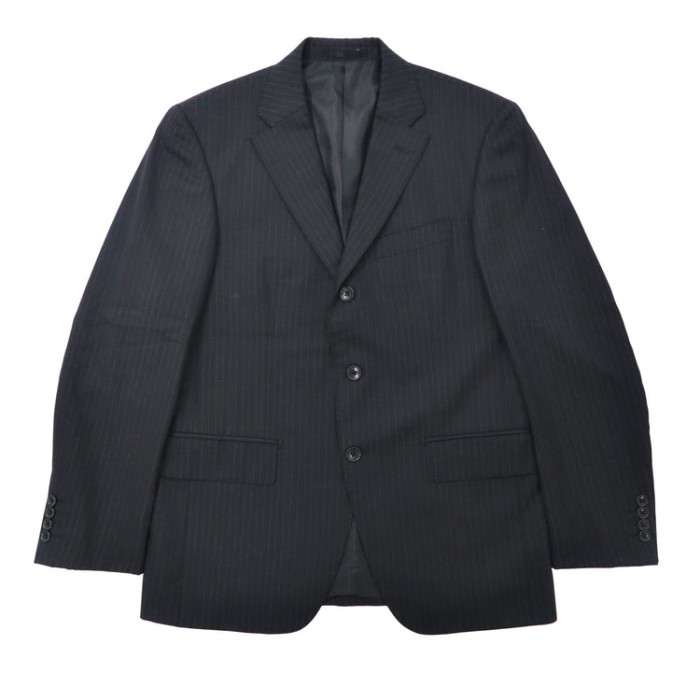 ONLY 3Bスーツ セットアップ 170AB ブラック ストライプ ウール | Vintage.City 古着屋、古着コーデ情報を発信