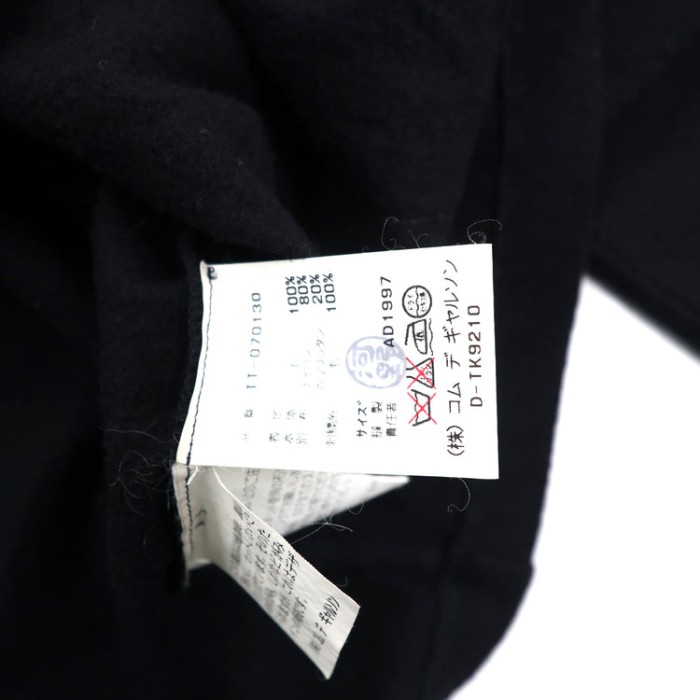 tricot COMME des GARCONS フラワーレースメルトントップス F ネイビー ウール TT-070130 90年代 日本製 | Vintage.City 古着屋、古着コーデ情報を発信
