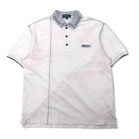 KENZO ポロシャツ 3 ホワイト コットン ロゴ刺繍 日本製 | Vintage.City ヴィンテージ 古着
