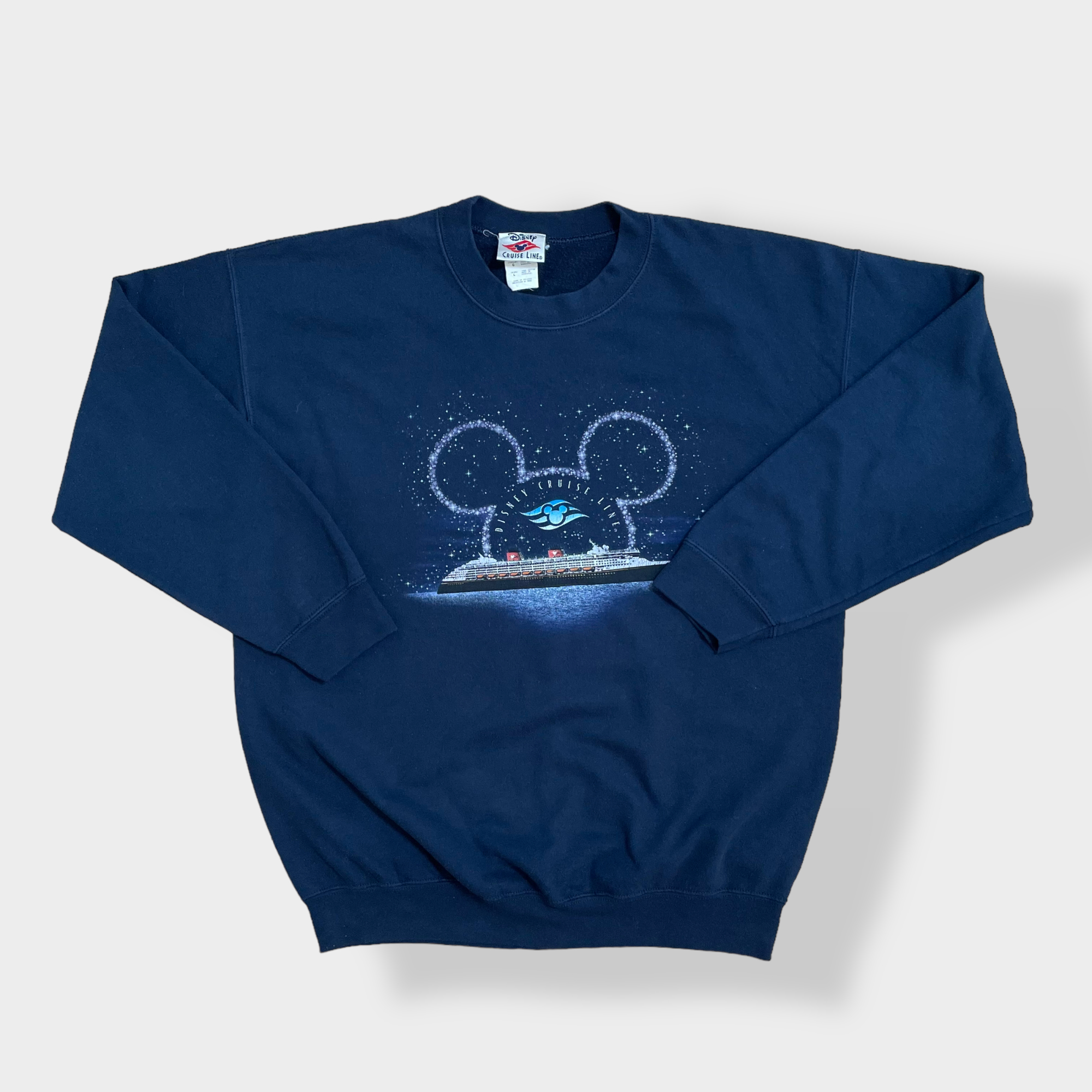 ディズニー・クルーズ・ライン Disney CRUISE LINE MICKEY MOUSE ミッキーマウス 両面プリント キャラクタープリントTシャツ メンズL /eaa347518635cm身幅
