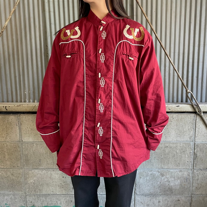 品切れ80’s 90’s デザインコート　トグルボタン　刺繍　中綿　モード ジャケット・アウター
