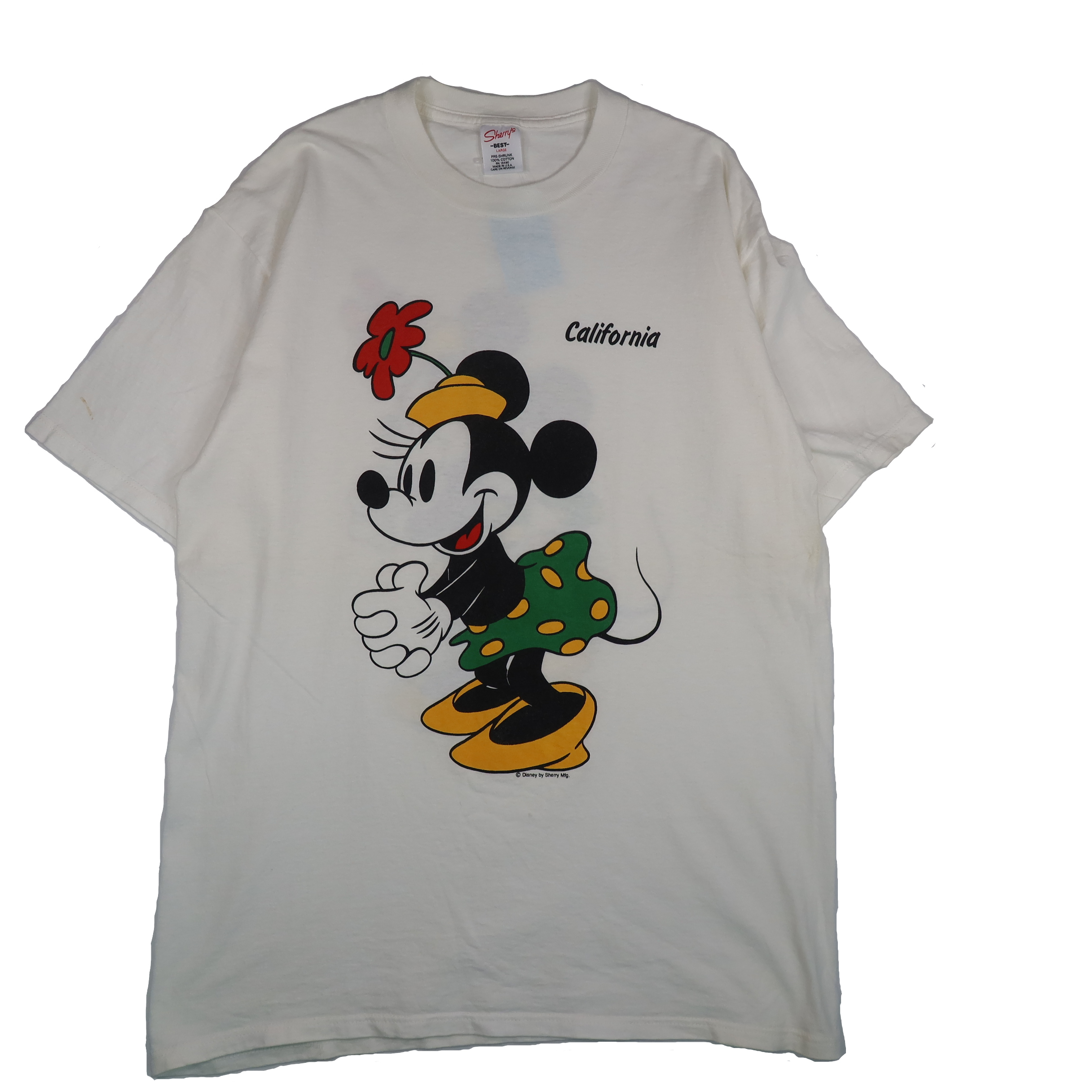 1990年代のミニーマウスヴィンテージグラフィックTシャツ