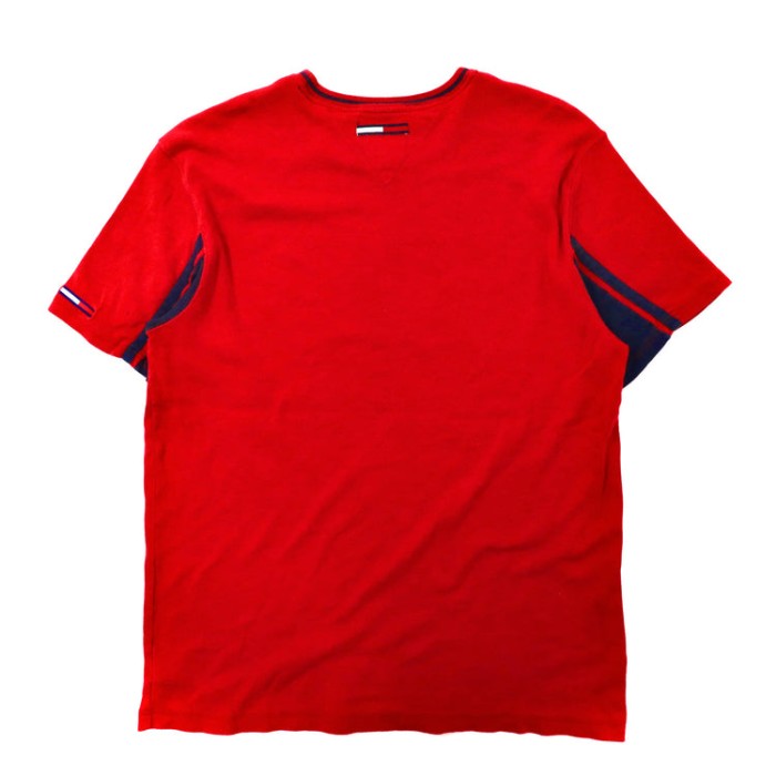 TOMMY JEANS ビッグサイズ Tシャツ L レッド コットン 90年代 エジプト製 | Vintage.City 古着屋、古着コーデ情報を発信