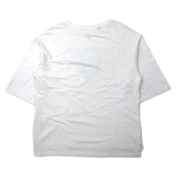 GUESS トライアングルロゴプリントルーズTシャツ M ホワイト コットン | Vintage.City 빈티지숍, 빈티지 코디 정보