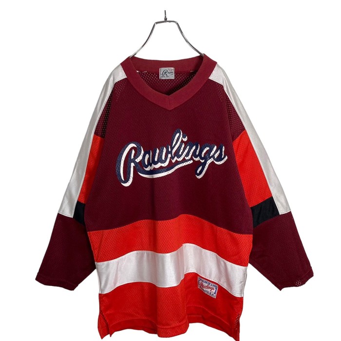 90s Rawlings multicolored gameshirt | Vintage.City 古着屋、古着コーデ情報を発信