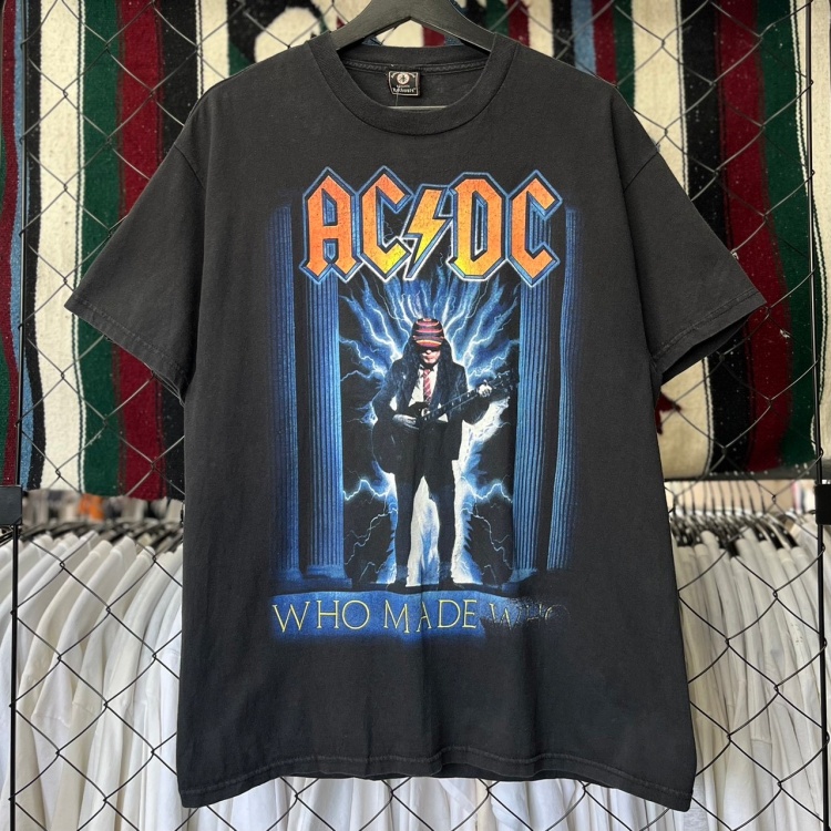 90s AC/DC バンドTシャツ プリント割れ 古着 古着屋 埼玉 ストリート