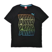 PUMA ロゴプリントTシャツ M ブラック コットン | Vintage.City 古着屋、古着コーデ情報を発信