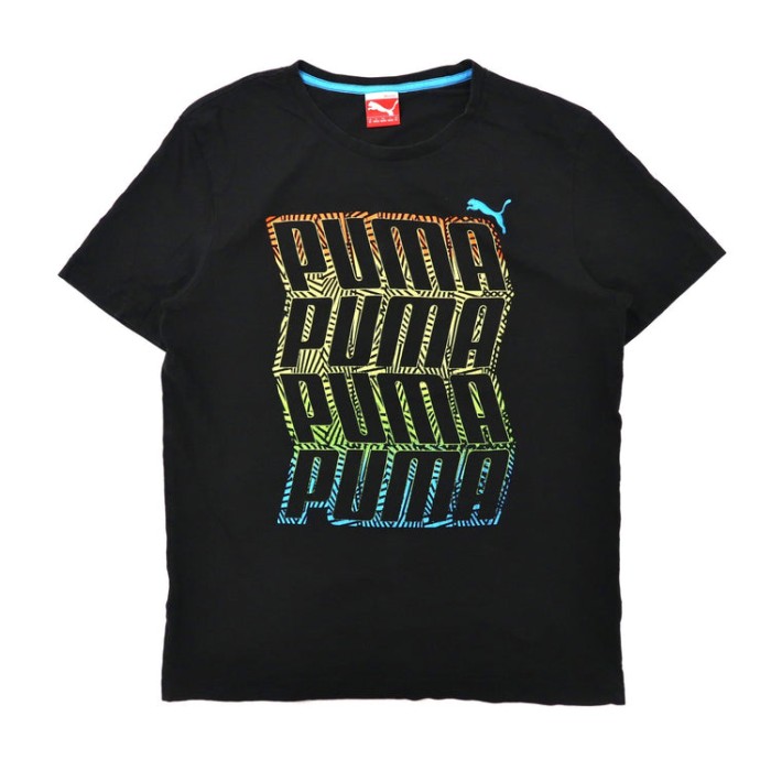 PUMA ロゴプリントTシャツ M ブラック コットン | Vintage.City 빈티지숍, 빈티지 코디 정보