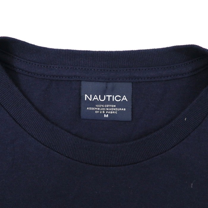 NAUTICA ビッグサイズ ロゴプリントTシャツ M ネイビー コットン ナンバリング | Vintage.City 古着屋、古着コーデ情報を発信
