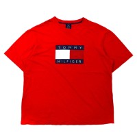 TOMMY HILFIGER ビッグサイズ ロゴプリントTシャツ XL レッド コットン フラッグロゴ | Vintage.City 빈티지숍, 빈티지 코디 정보