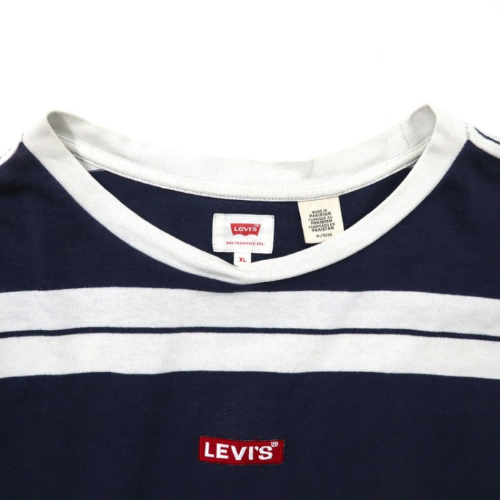 Levi's ビッグサイズTシャツ XL ネイビー ボーダー コットン ボックスロゴ | Vintage.City Vintage Shops, Vintage Fashion Trends