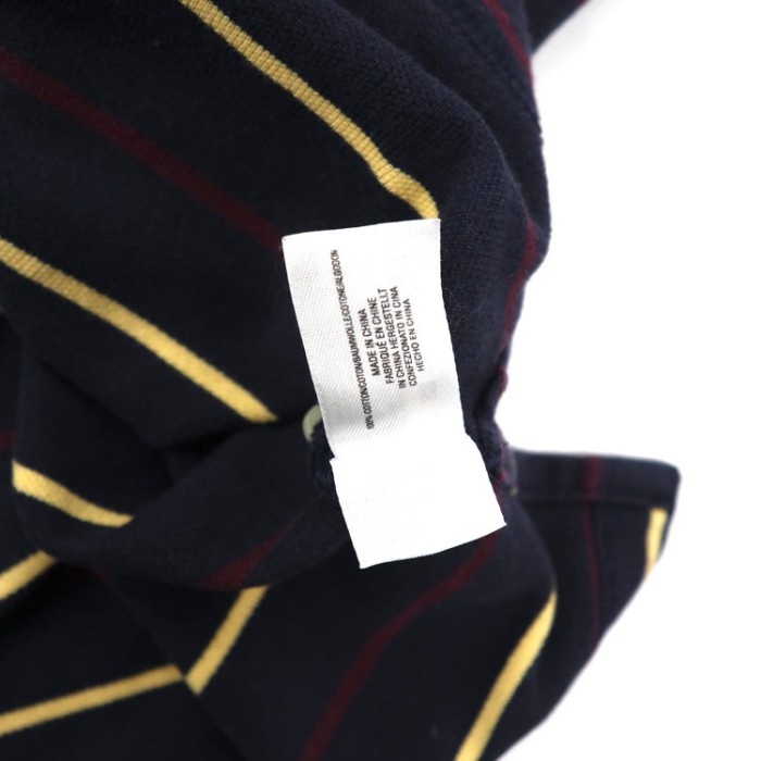 Brooks Brothers ビッグサイズ ラガーシャツ L ネイビー ボーダー コットン ワンポイントロゴ刺繍 | Vintage.City 古着屋、古着コーデ情報を発信