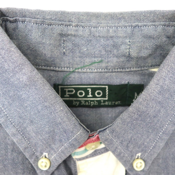 Polo by Ralph Lauren 半袖ボタンダウンシャツ M マルチストライプ コットン スモールポニー刺繍 | Vintage.City 빈티지숍, 빈티지 코디 정보