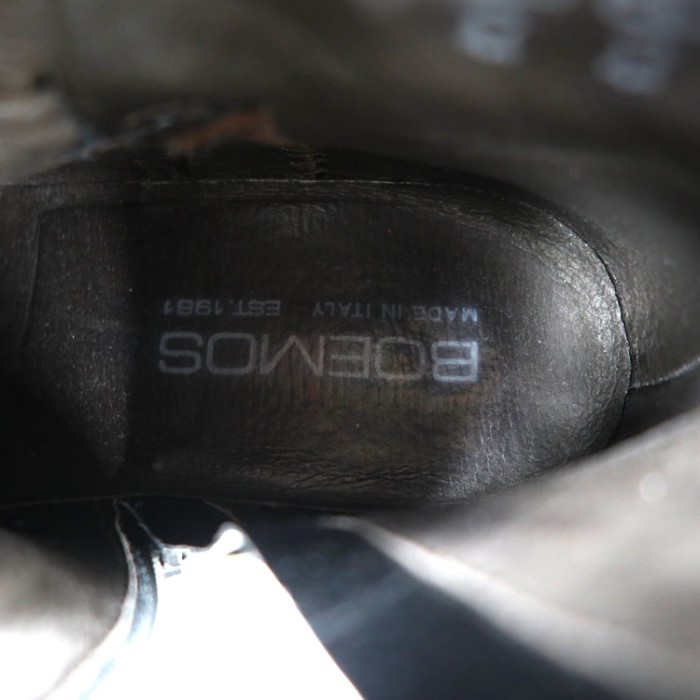 BOEMOS サイドジップブーツ ジョッパーブーツ 23cm ブラック レザー  8102 イタリア製 | Vintage.City 古着屋、古着コーデ情報を発信