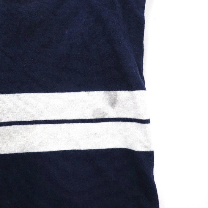 Levi's ビッグサイズTシャツ XL ネイビー ボーダー コットン ボックスロゴ | Vintage.City 古着屋、古着コーデ情報を発信