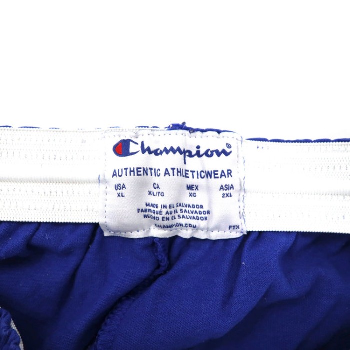 Champion イージーショートパンツ 2XL ブルー コットン ワンポイントロゴ エルサルバドル製 | Vintage.City 古着屋、古着コーデ情報を発信
