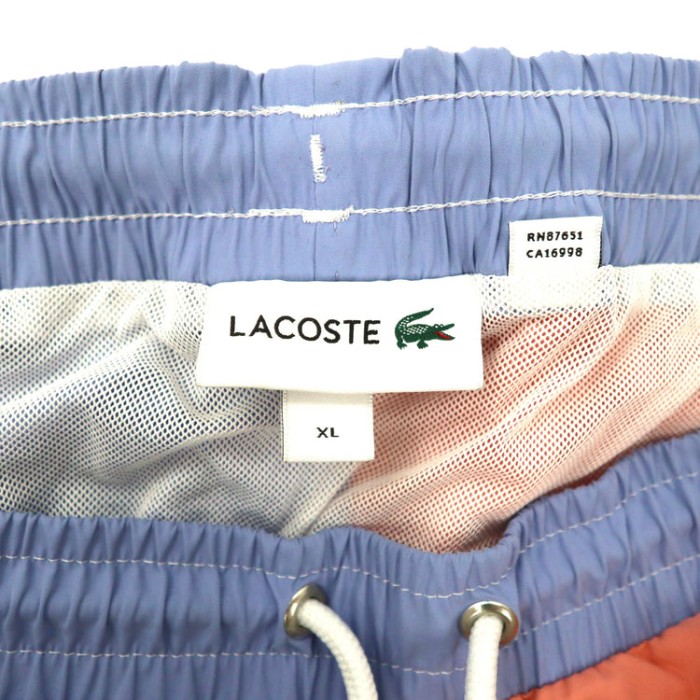 LACOSTE ショートパンツ XL マルチカラー ポリエステル カラーブロック トルコ製 | Vintage.City 古着屋、古着コーデ情報を発信