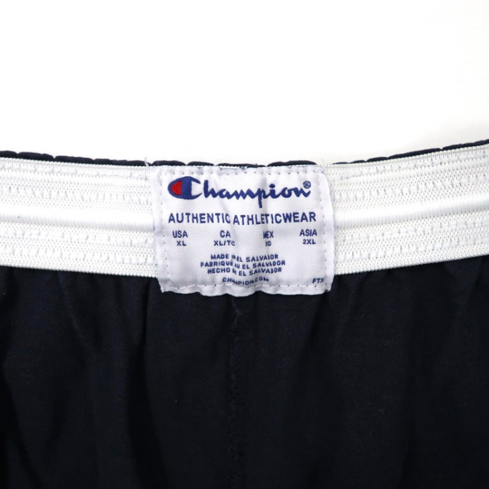 Champion イージーショートパンツ 2XL ネイビー コットン ワンポイントロゴ刺繍 エルサルバドル製 | Vintage.City 古着屋、古着コーデ情報を発信