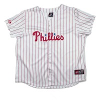 2xsize Philles Majestic MLB Bassboll shirt 24042024 ベースボールシャツ　フィラデルフィア・フィリーズ | Vintage.City 古着屋、古着コーデ情報を発信