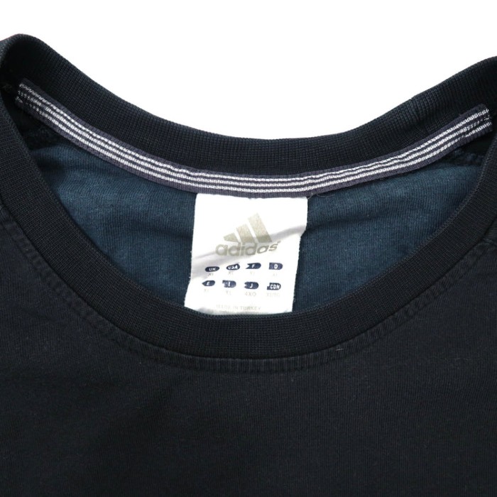 adidas ビッグサイズTシャツ 4XO ブラック コットン ワンポイントロゴ刺繍 00年代 | Vintage.City 古着屋、古着コーデ情報を発信