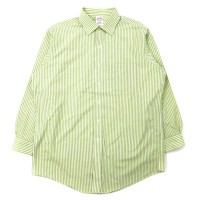 BROOKS BROTHERS ドレスシャツ 16-32 グリーン ストライプ コットン | Vintage.City 古着屋、古着コーデ情報を発信